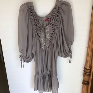 Women’s grey sheer top